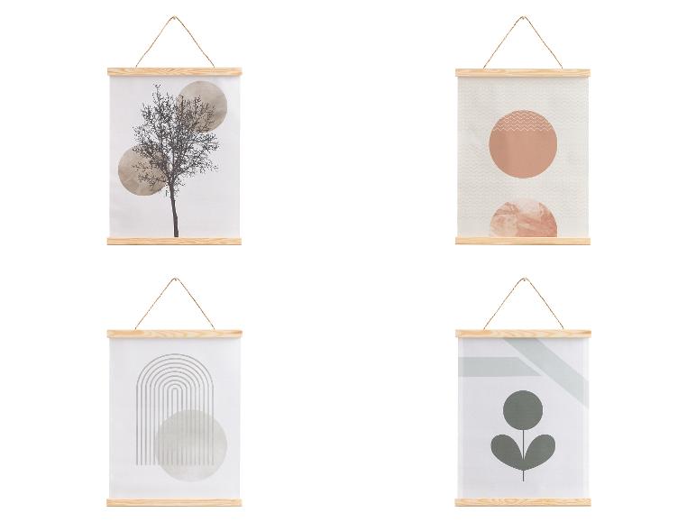 LIVARNO home Magnet-Holzrahmen, inkl. DIN-A3-Poster mit dekorativem Motiv