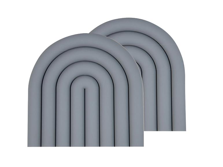 Masterpro Topfuntersetzer aus Silikon 2er Set 15 x 15 x 1 cm
