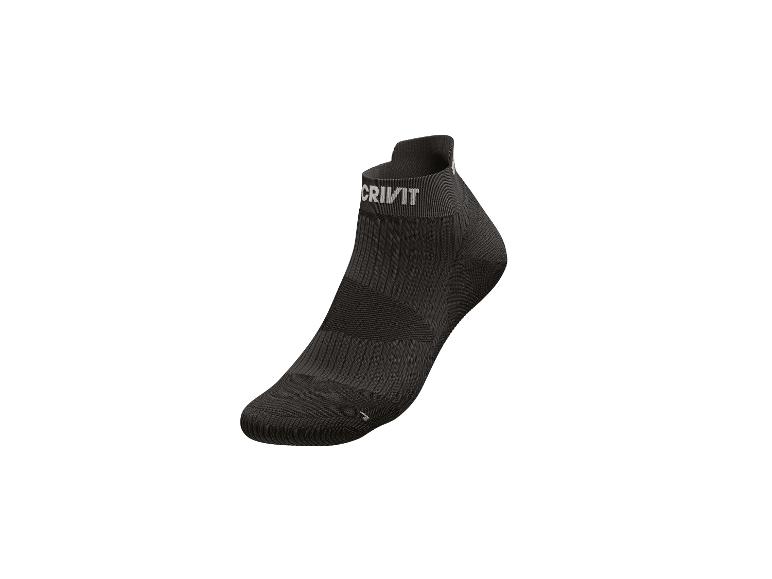 CRIVIT Damen Laufsocken, 2 Paar, mit SmartStep-Fußbett