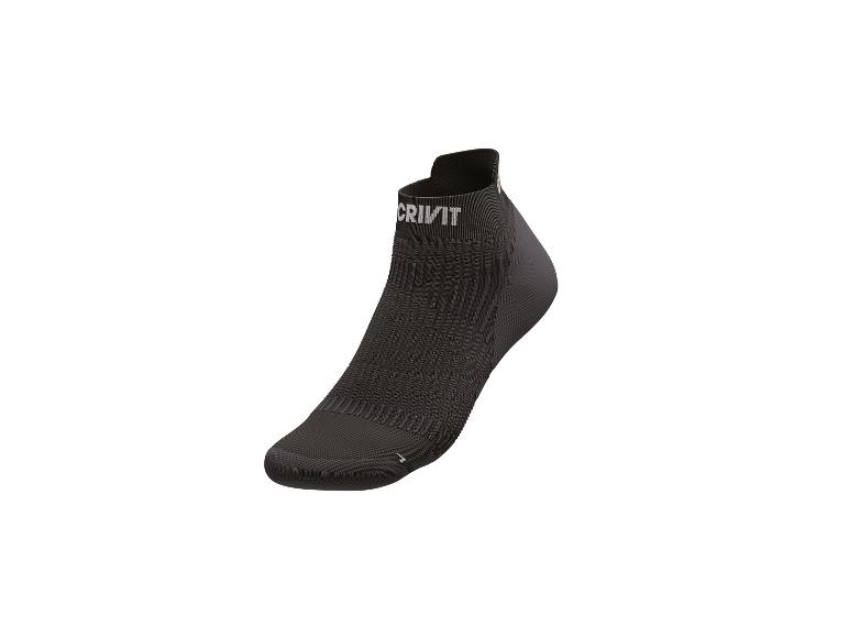 CRIVIT Damen Laufsocken, 2 Paar, mit SmartStep-Fußbett