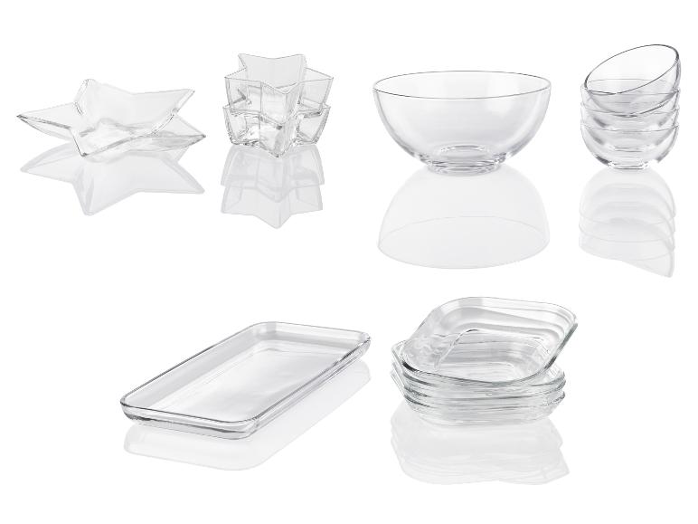LIVARNO home Glas-Schalen-/Servierteller-Set