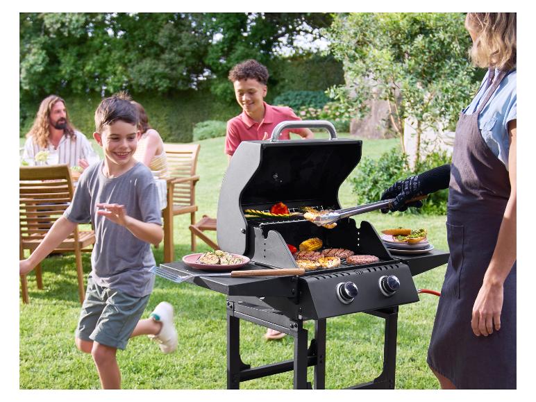 GRILLMEISTER Gasgrill 2-Brenner »Memphis«, mit Warmhalterost