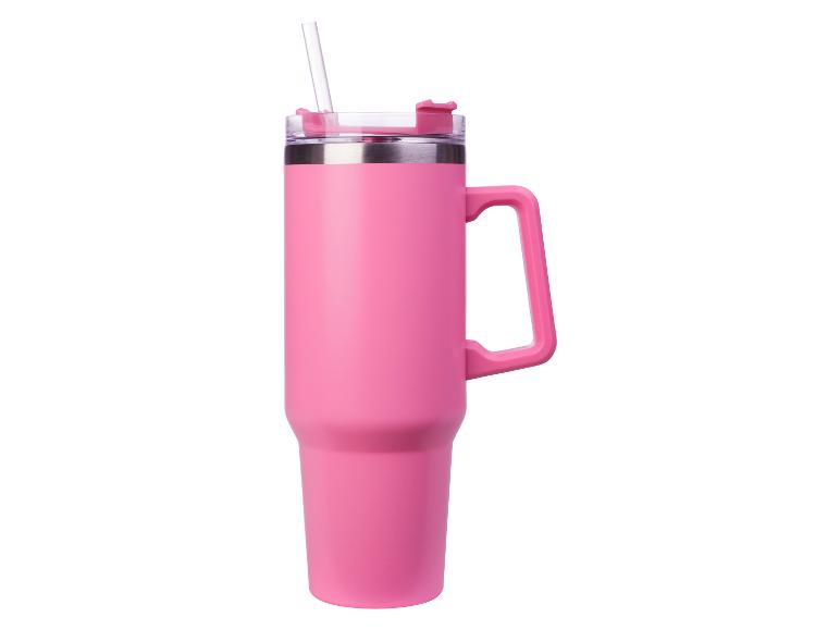 LIVARNO home Doppelwandiger Edelstahl-Becher mit Griff