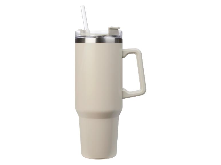 LIVARNO home Doppelwandiger Edelstahl-Becher mit Griff