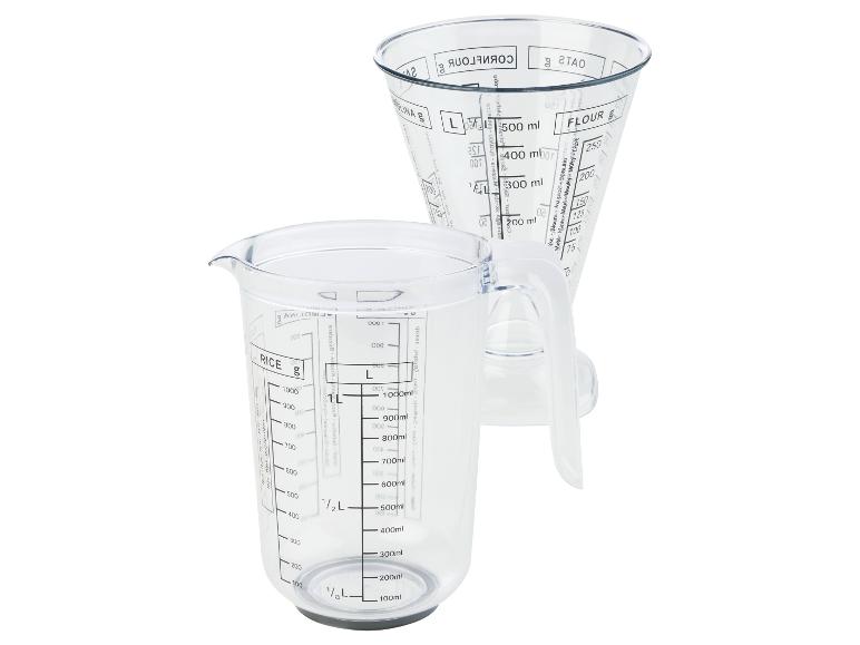 LIVARNO home Messbecher-Set aus Kunststoff, ca. 1 l und 500 ml