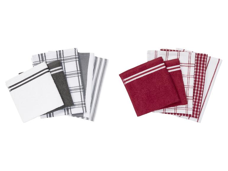 LIVARNO home Küchentuch-Set, 5 Stück