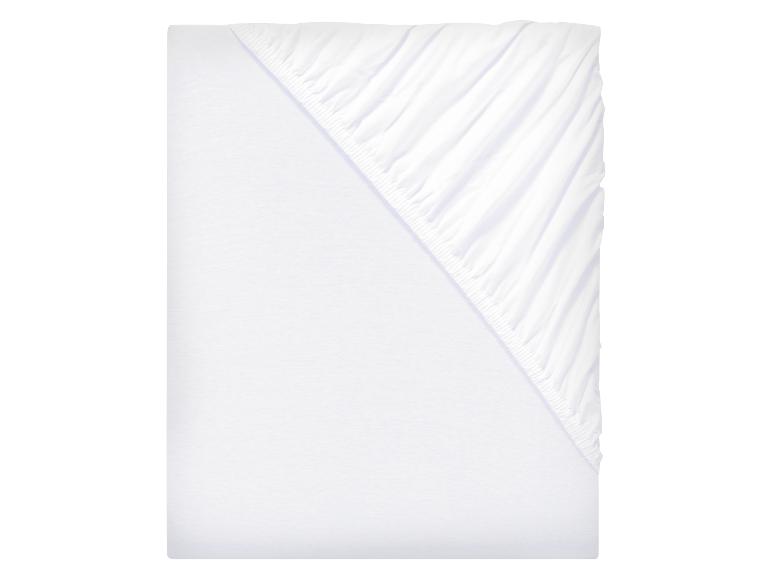 LIVARNO home Mikrofaser-Jersey-Spannbettlaken, 180-200 x 200 cm