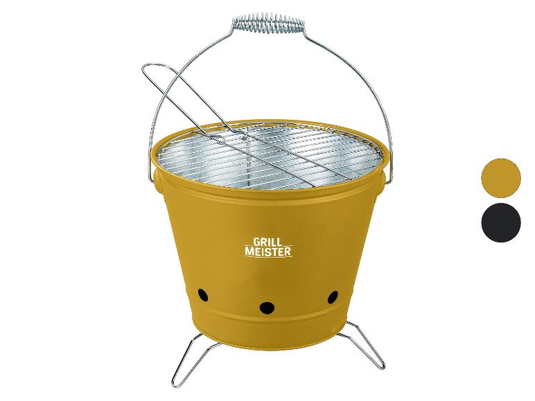GRILLMEISTER Holzkohle-Grilleimer, mit Klappgriff  GRILLMEISTER Holzkohle-Grilleimer, mit Klappgriff