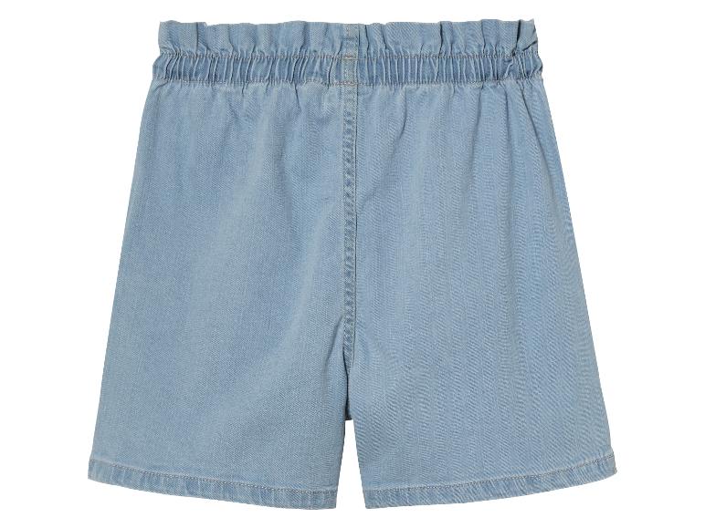 pepperts!® Kinder Jeansshorts, mit elastischem Paperbag-Bund
