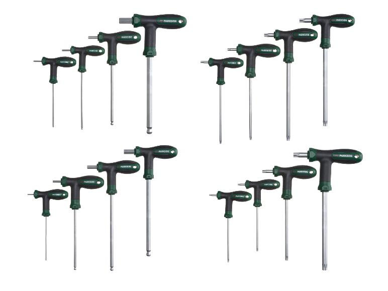 PARKSIDE® T-Griff Innensechskant-Stiftschlüssel-Satz / TX Stiftschlüssel-Satz