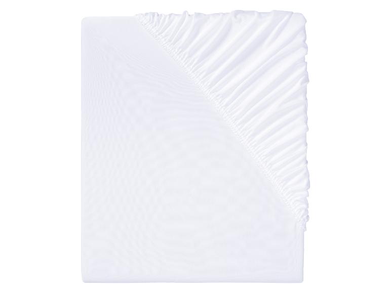 LIVARNO home Mikrofaser-Jersey-Spannbettlaken, 180-200 x 200 cm