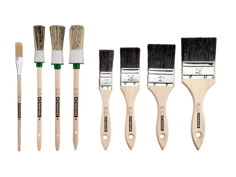 PARKSIDE® Pinselset, für Dispersionen, Lacke und Lasuren