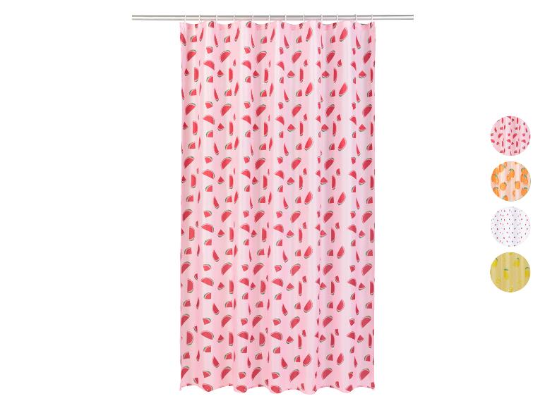 LIVARNO home Duschvorhang, mit fruchtigen Motiven