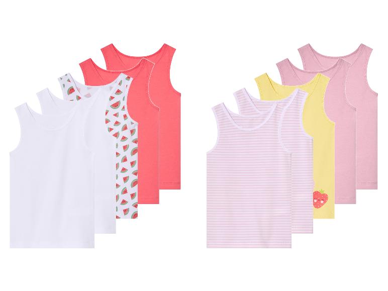 lupilu® Kinder Unterhemden, 5 Stück, mit Bio-Baumwolle