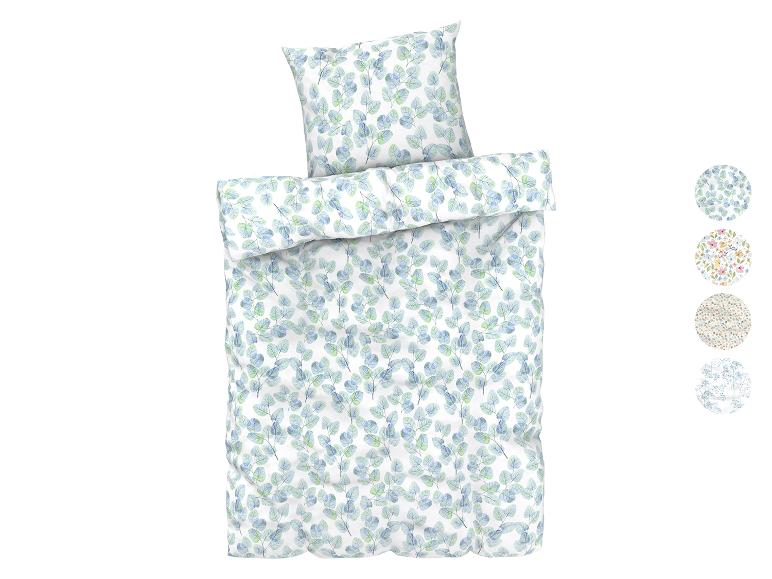 LIVARNO home Mikrofaser-Satin-Bettwäsche, 155 x 220 cm