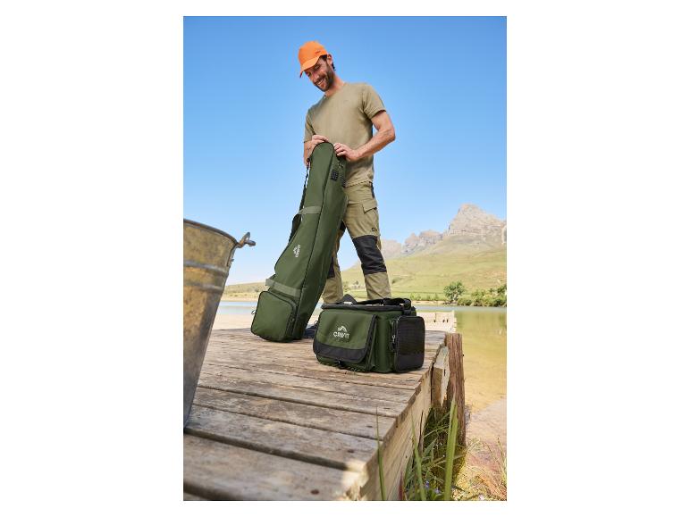 CRIVIT Angelzubehörtasche, Inkl. 4 Boxen für Angelzubehör