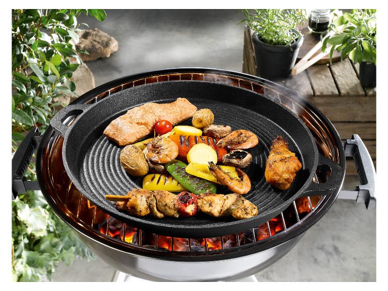 GRILLMEISTER Grillplatte/ Grillpfanne Gusseisen