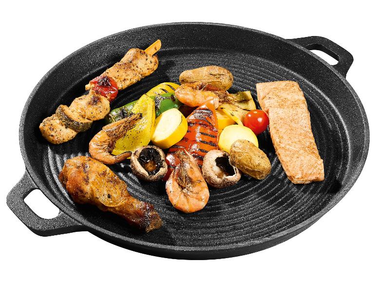 GRILLMEISTER Grillplatte/ Grillpfanne Gusseisen
