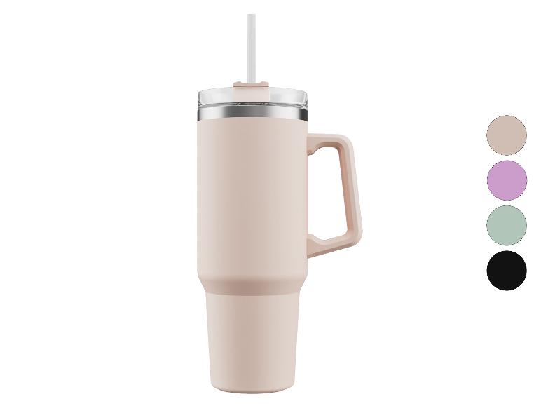 LIVARNO home Doppelwandiger-Edelstahl-Becher mit Griff
