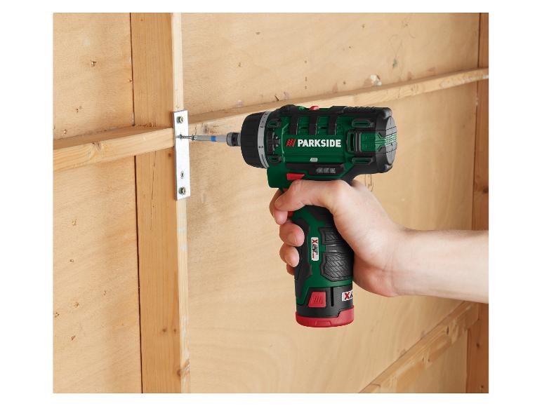 PARKSIDE® 12 V Akku-Bohrschrauber-Set »PBSA 12 E4«, mit Akku und Ladegerät