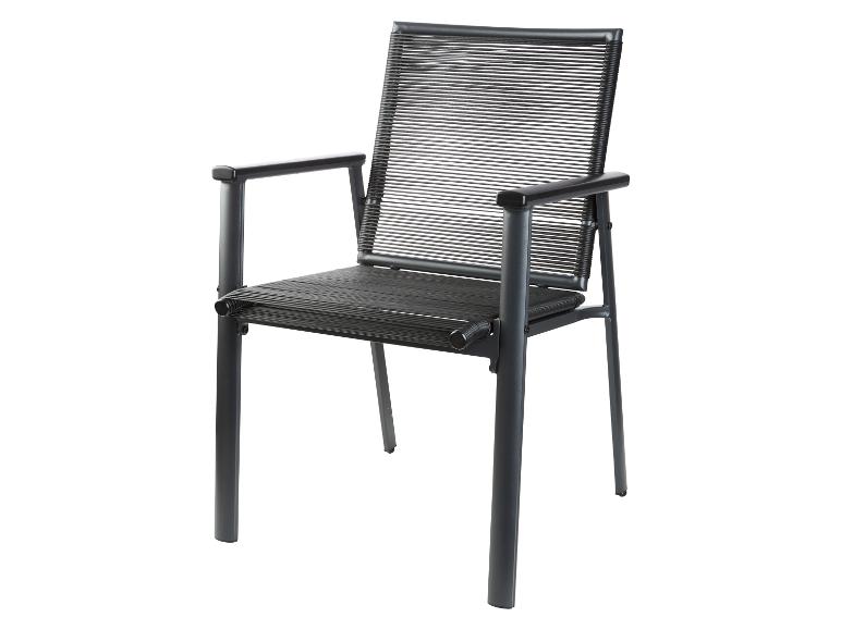 LIVARNO home Alu-Gartenstuhl »Miami«, im Rope-Design, anthrazit