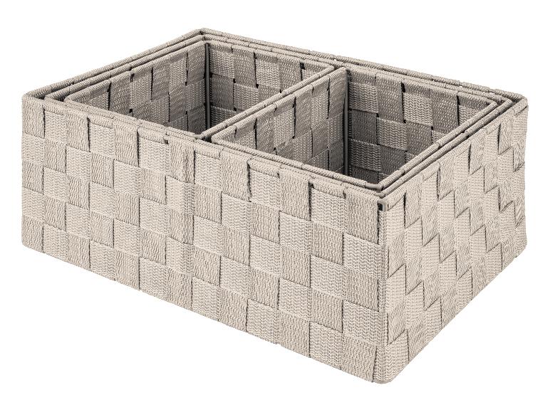 LIVARNO home Hängeregale/ Aufbewahrungskörbe 4er-Set