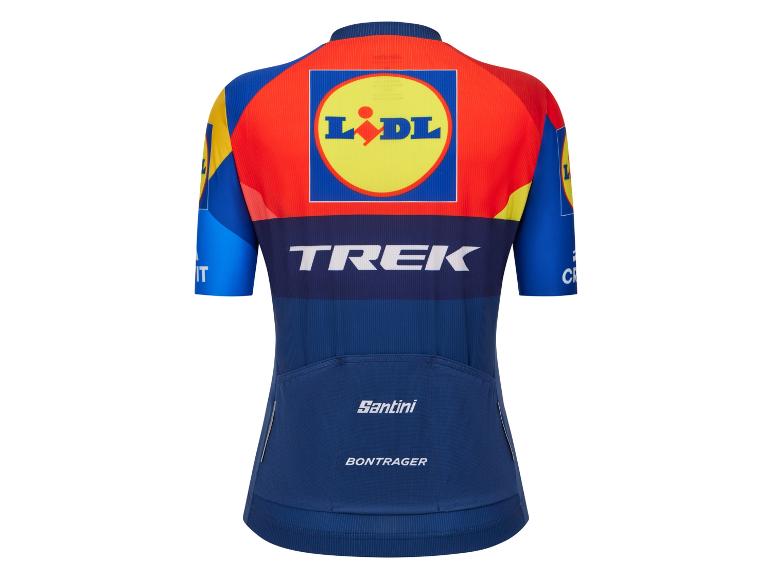 Santini Damen Kurzarmtrikot »Lidl-Trek-Team 2025«, leicht, atmungsaktiv und leistungsstark