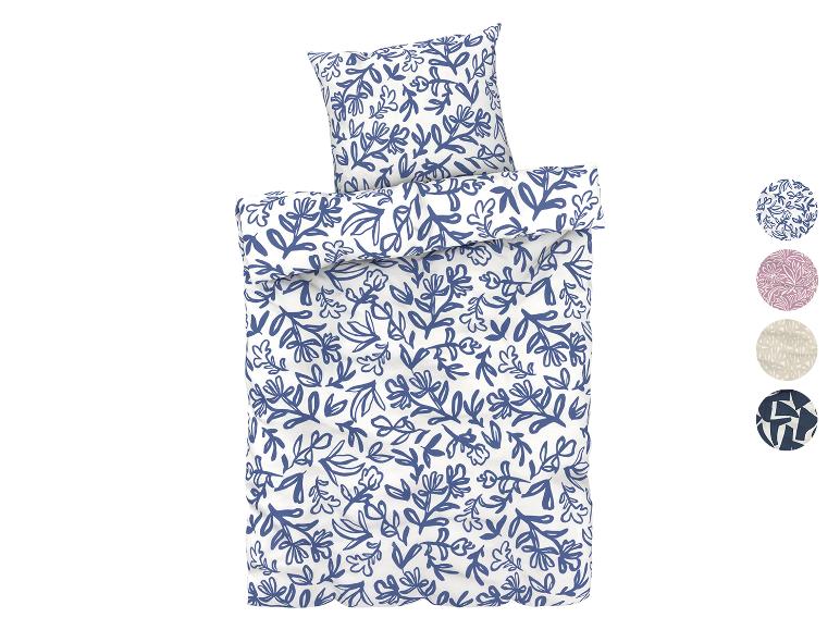 LIVARNO home Renforcé-Bettwäsche-Set, 4-teilig, 135 x 200 cm