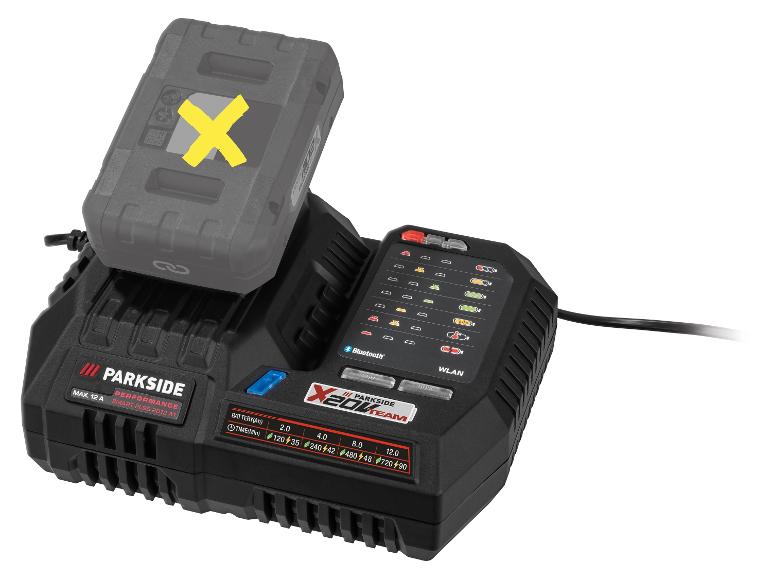 PARKSIDE PERFORMANCE® 20 V Smart-Akku-Ladegerät »PLGS 2012 A1«, ohne Akku