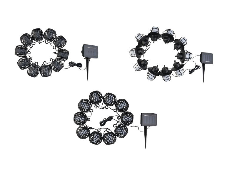 LIVARNO home Solar-Lichterkette, für Garten, Terrasse oder Balkon