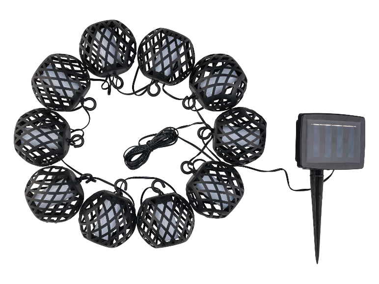 LIVARNO home Solar-Lichterkette, für Garten, Terrasse oder Balkon