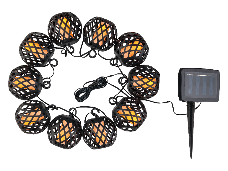 LIVARNO home Solar-Lichterkette, für Garten, Terrasse oder Balkon