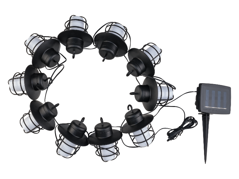 LIVARNO home Solar-Lichterkette, für Garten, Terrasse oder Balkon