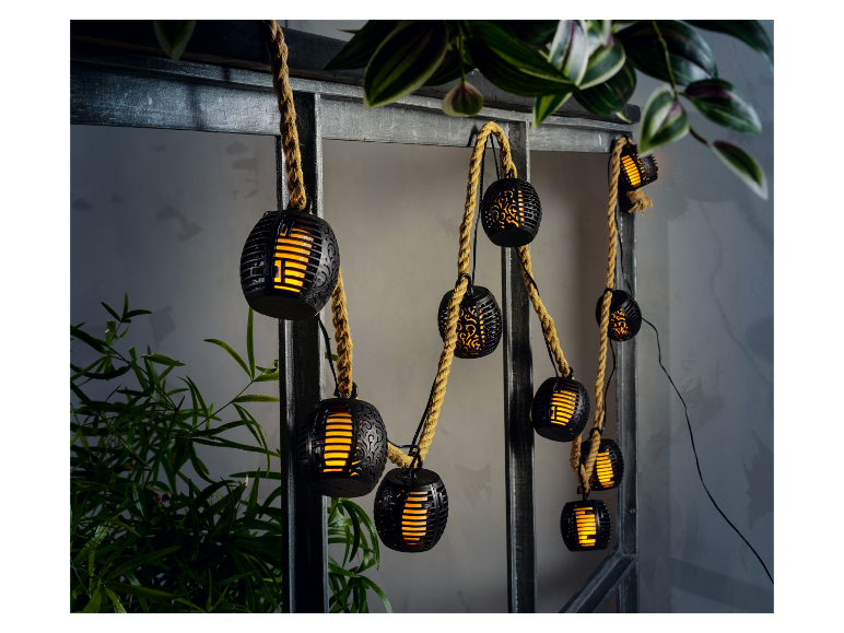 LIVARNO home Solar-Lichterkette, für Garten, Terrasse oder Balkon