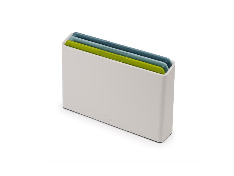 Joseph Joseph Duo 3-teiliges Schneidebrett-Set mit Aufbewahrungsständer