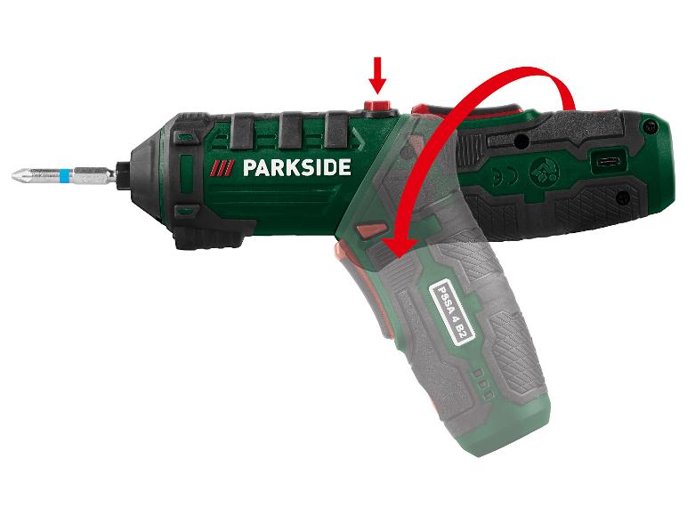 PARKSIDE® 4 V Akku-Stabschrauber »PSSA 4 B2«, mit Akku ohne Ladegerät