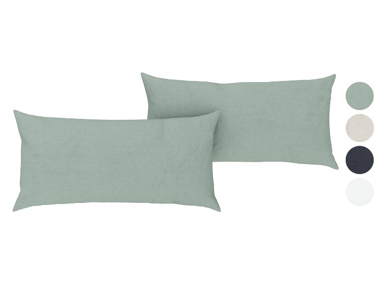 LIVARNO home Halbleinen-Kissenbezüge, 2 Stück, 40 x 80 cm LIVARNO home Halbleinen-Kissenbezüge, 2 Stück, 40 x 80 cm