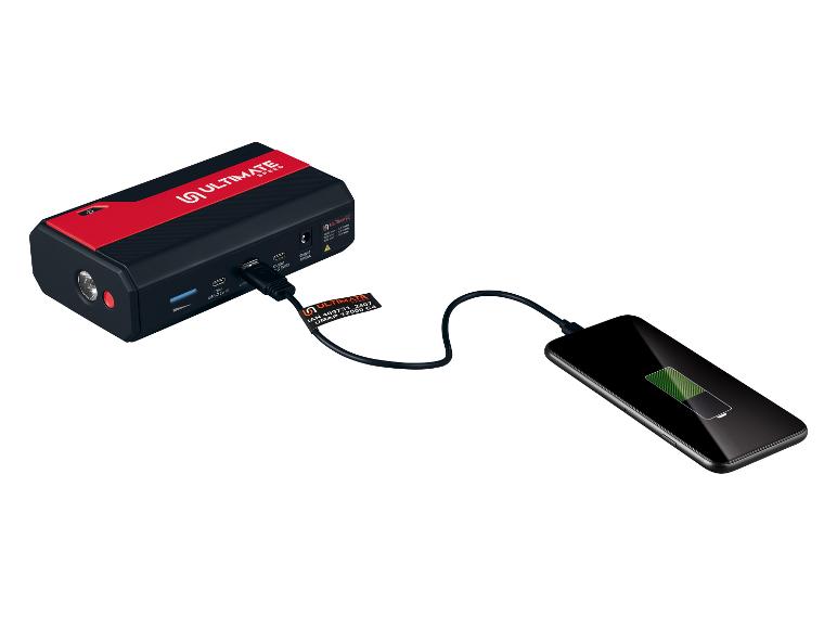 ULTIMATE SPEED® Mobile Autostarthilfe »UMAP 12000 C4«, mit Powerbank und LED-Taschenlampe