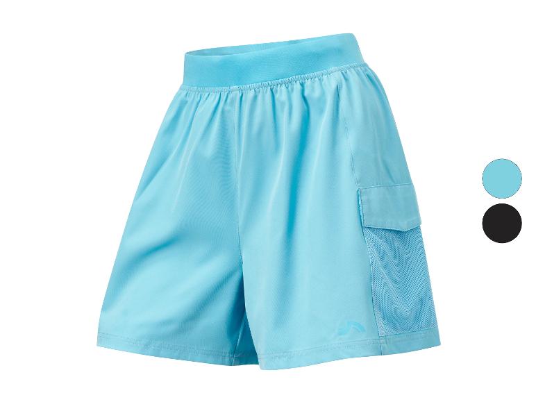 CRIVIT Damen-Funktionshorts, mit seitlich aufgesetzter Mesh-Tasche