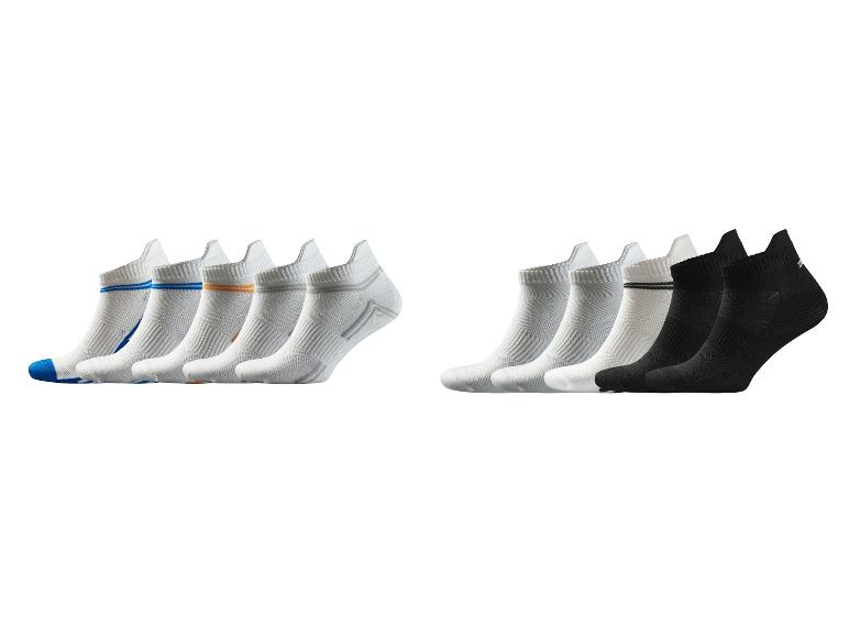 CRIVIT Herren Sport-Sneakersocken, 5 Paar, mit Fersenlasche