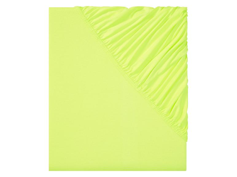 LIVARNO home Jersey-Spannbettlaken, 90-100 x 200 x 25 cm