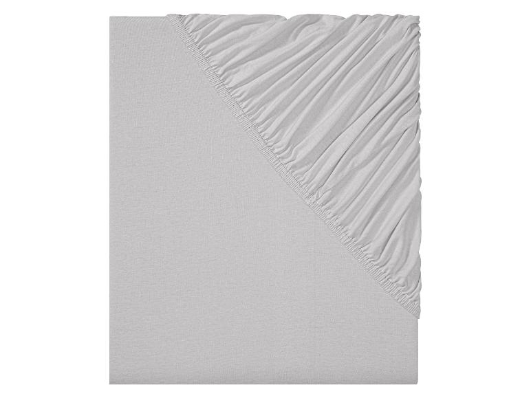 LIVARNO home Jersey-Spannbettlaken, 90-100 x 200 x 25 cm
