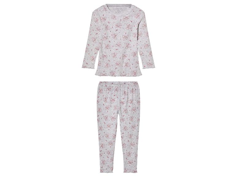 lupilu® Kleinkinder Pyjama, in Ripp-Qualität