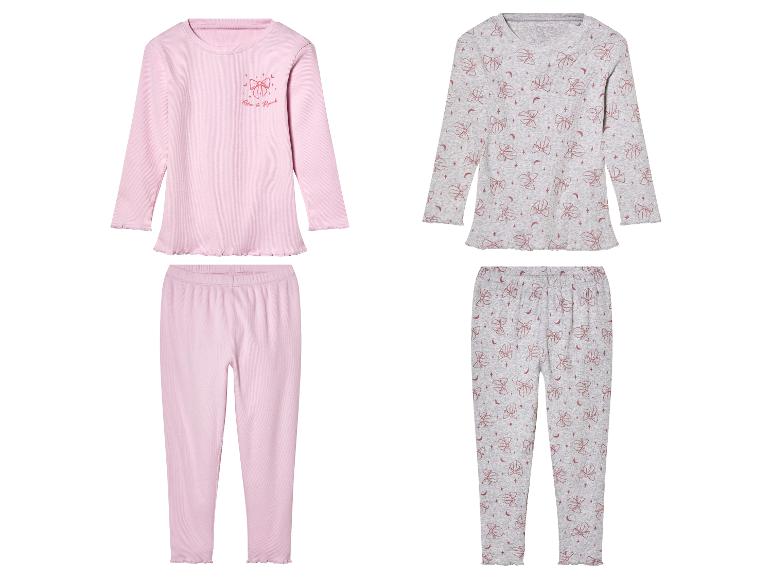 lupilu® Kleinkinder Pyjama, in Ripp-Qualität