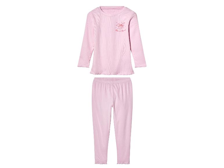 lupilu® Kleinkinder Pyjama, in Ripp-Qualität