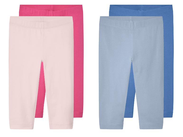 lupilu® Kinder Caprileggings, 2 Stück, mit hohem Baumwollanteil