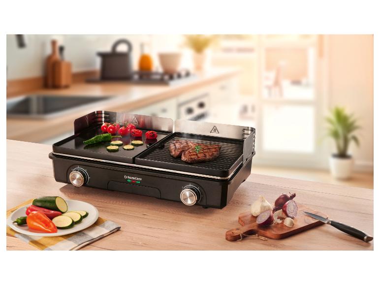 SILVERCREST® Tischgrill, mit zwei separaten Grillflächen