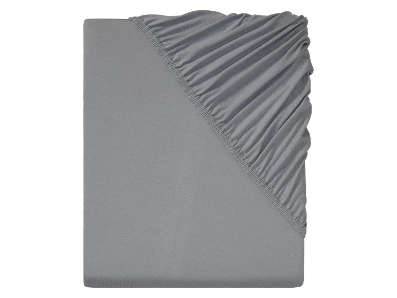 LIVARNO home Jersey-Spannbettlaken, 90-100 x 200 cm