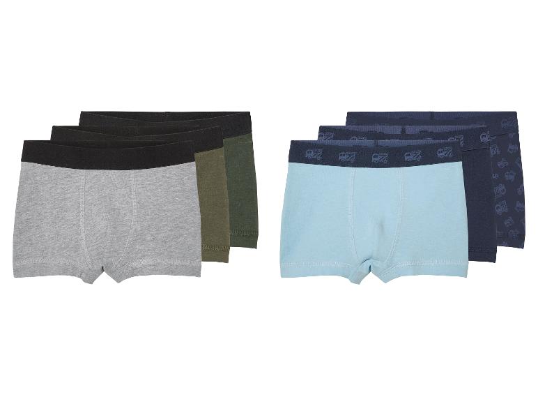 lupilu® Kinder Boxer, 3 Stück, mit Bio-Baumwolle