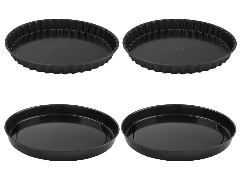 SILVERCREST® Quiche- und Obstkuchenformen / Pizza-Backbleche, mit Antihaftbeschichtung